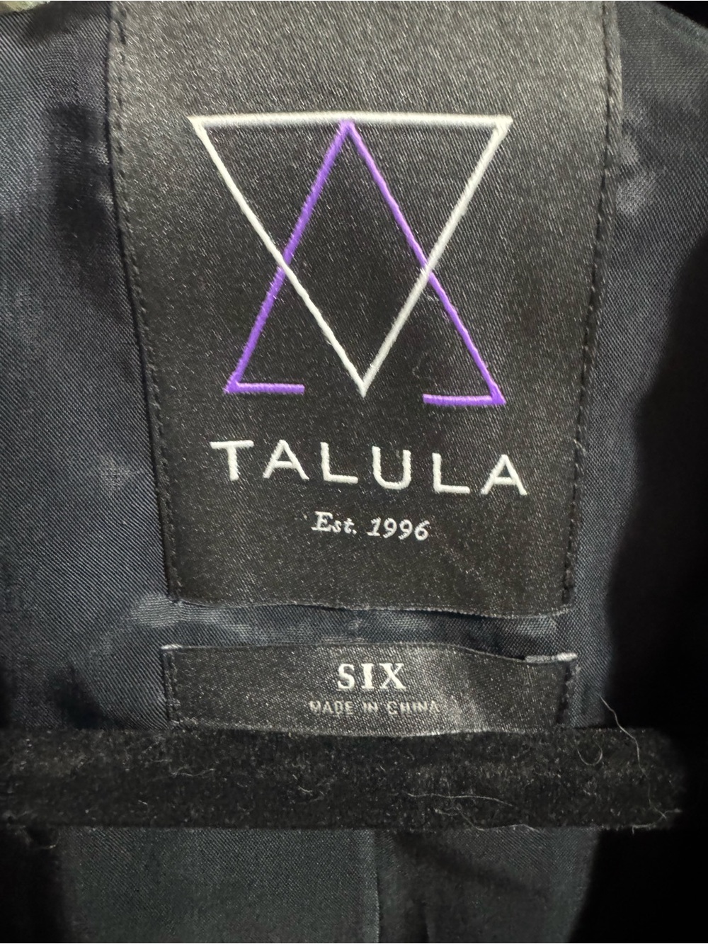 25. Talula Navy Women's Blazer - Classic Two-Button Tailored Jacket (Aritzia) - Picture 5 of 6